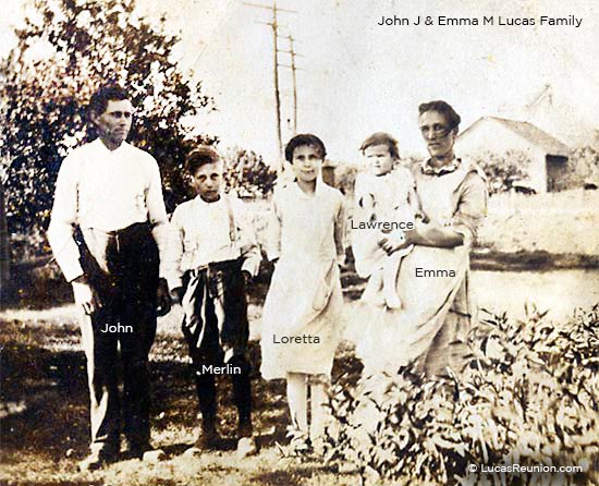 John J and Emma Lucas Family