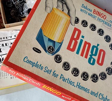 Bingo game used at Lucas Reunions