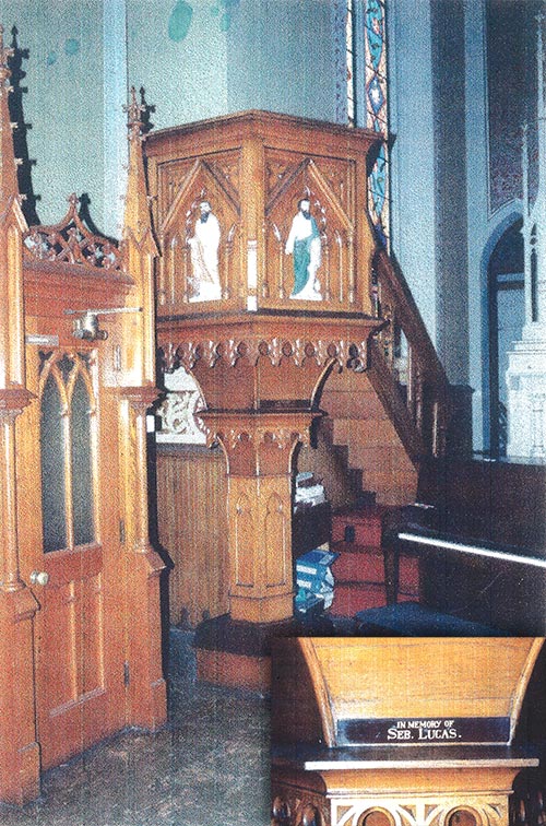 St Rose Church pulpit - Seb. Lucas