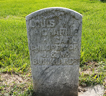 J and M Burkhardt children tombstone