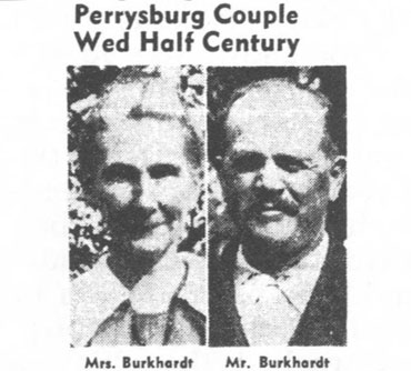 1946 - Frank and Mary (Lucas) Burkhardt 50th wedding anniv.